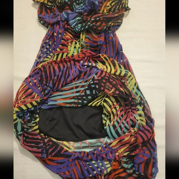 Dots Dress Size S Multicolored Strapless Maxi - Picture 5 of 6